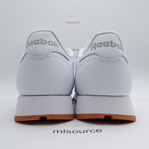 NEW Reebok Classic Leather Sneakers 100008491/GY0952 White/Pure Grey 3 - Picture 4 of 11